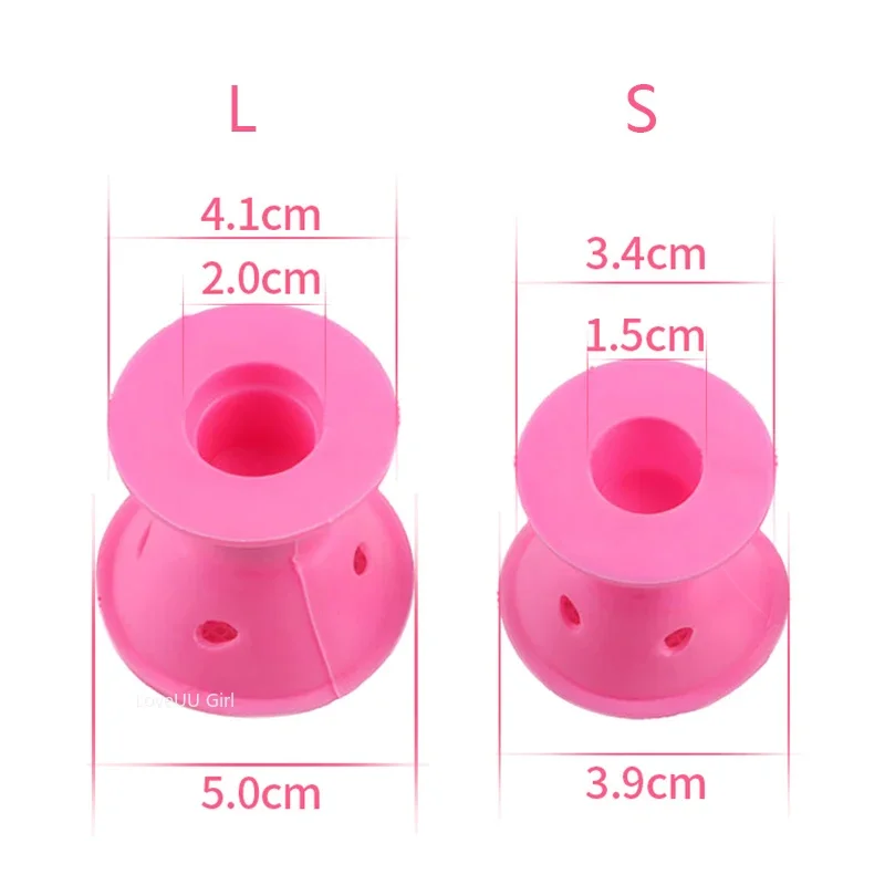 5/10/20pcs Soft Rubber Silicone Hair Styling Tool Hair Curling Tools Heatless Hair Curler Twist Hair Rollers Clips No Heat Curls DIY Hairs Styling Tools