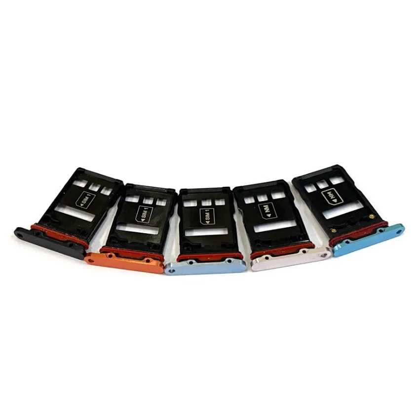

1-10PCS Blue/Orange/Gold/Blue/Light Blue Color SIM Card MicroSD Memory Card Tray Holder Replacement Part For Huawei P30Pro