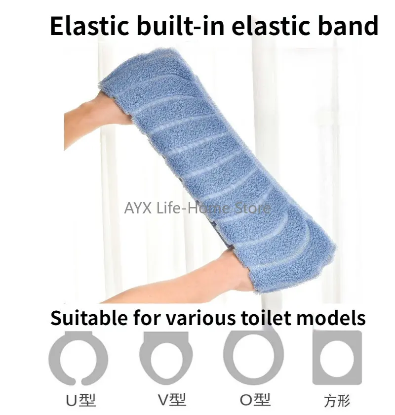 Toilet seat cover toilet seat cushion Winter Warm Toilet Seat Cover Washable Bathroom Toilet Pad Cushion With Handle Thicker Soft Mat Knitting Warmer Closestool Mat