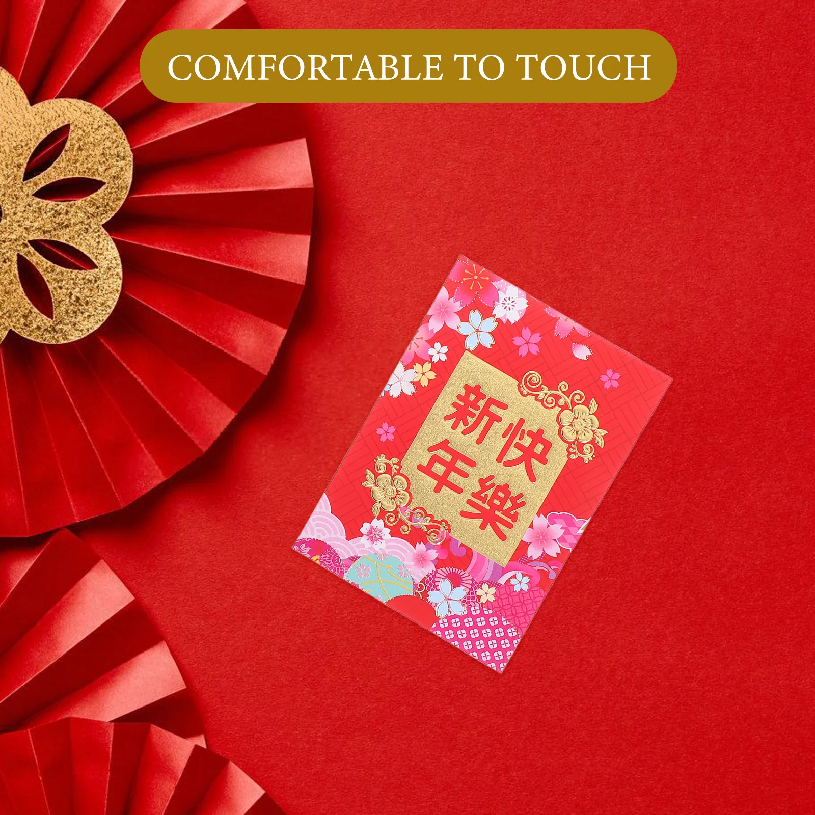 60 Pcs Lai Shi Feng Hong Bao Chinese New Year Red Envelopes for Lunar Decorations 3