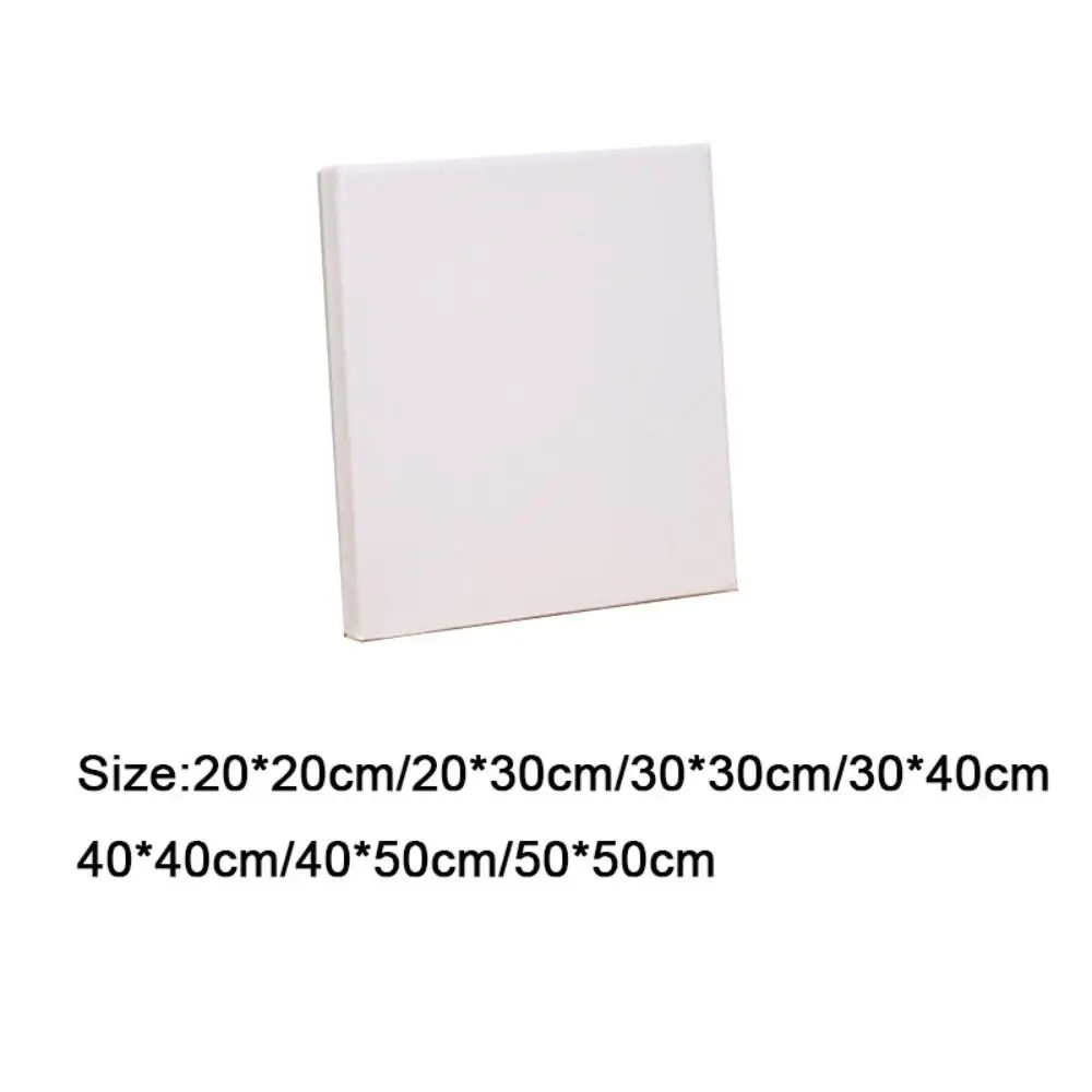 Picture Frame Blank Oil Canvas Rectangle Cotton Painting Board Wooden Multi Size Drawing Board Oil Paint