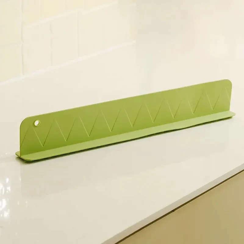 Sink Water Baffle Plate Kitchen High Anti-splash Water Baffle Bar Multi-Functional Perforation-Free Silicone Plate