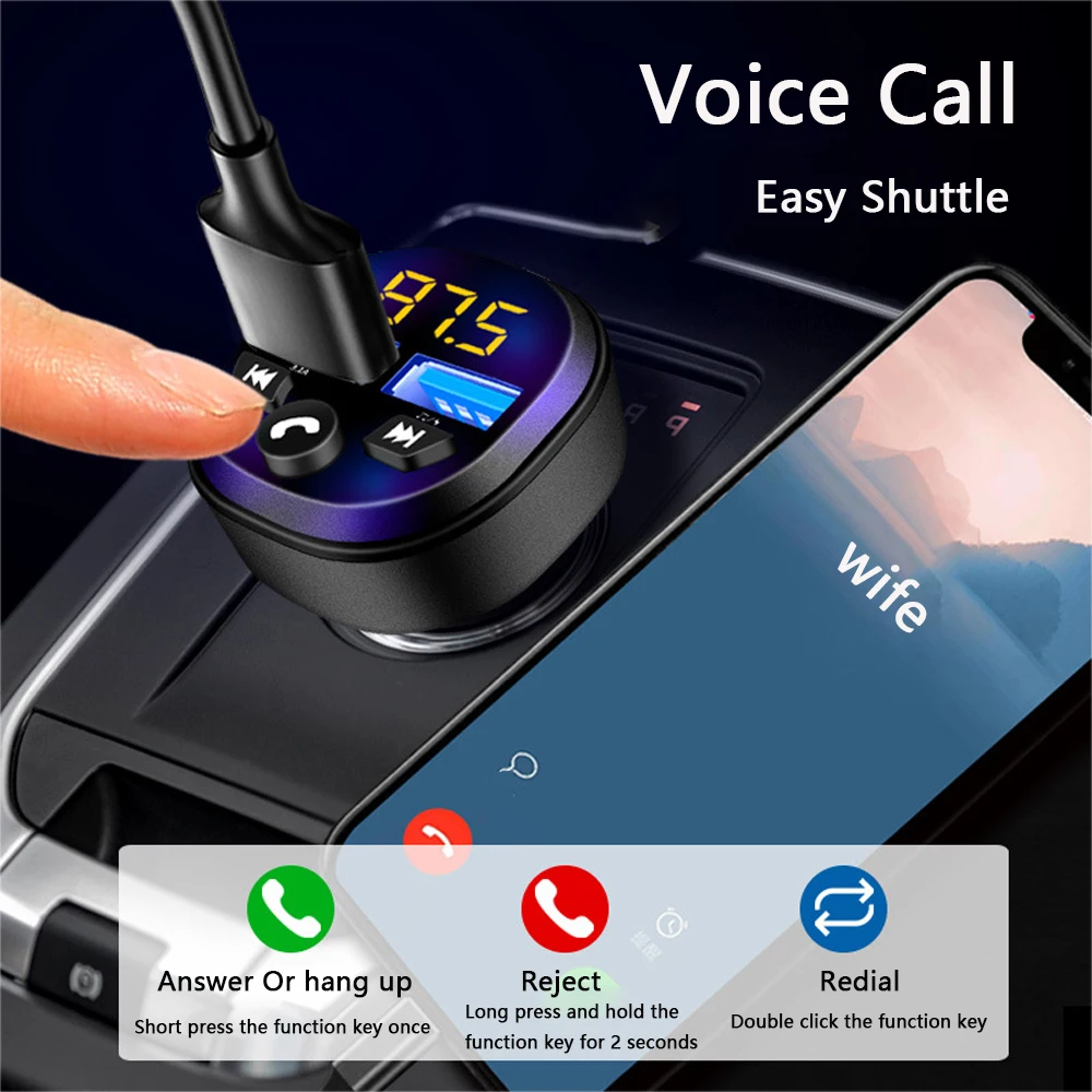 Fast Charging Car Adapter USB Charger for iPhone Samsung