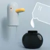 420ml Smart Soap Dispenser Touchless Motion Sensor Electric Washing Hand Device Cute Duck Automatic Liquid Foam Soap Dispenser 4