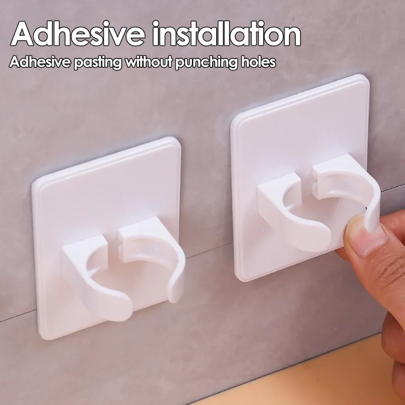 5/1PCS Wall Mounted Comb Holder Bathroom Wall Organizer Storage Holder household Hair Brush Storage Bracket Hair Dryer Rack 6