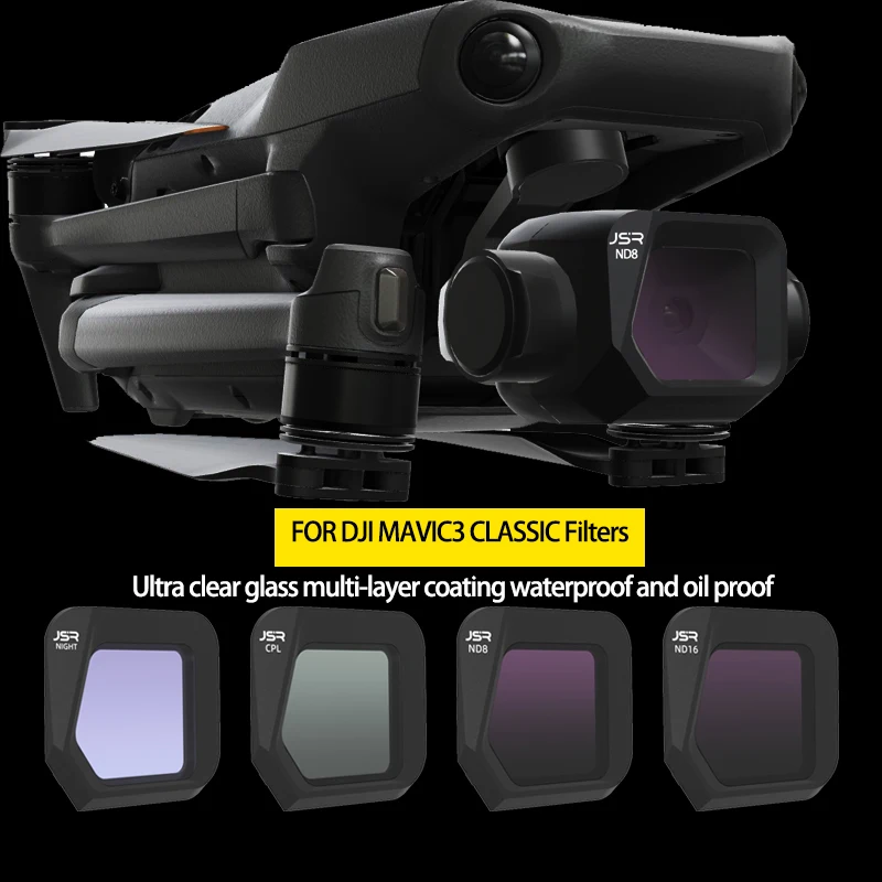 Filtres ND pour DJI - Lot de 4 à 8 filtres ND/PL/CPL montés sur un drone