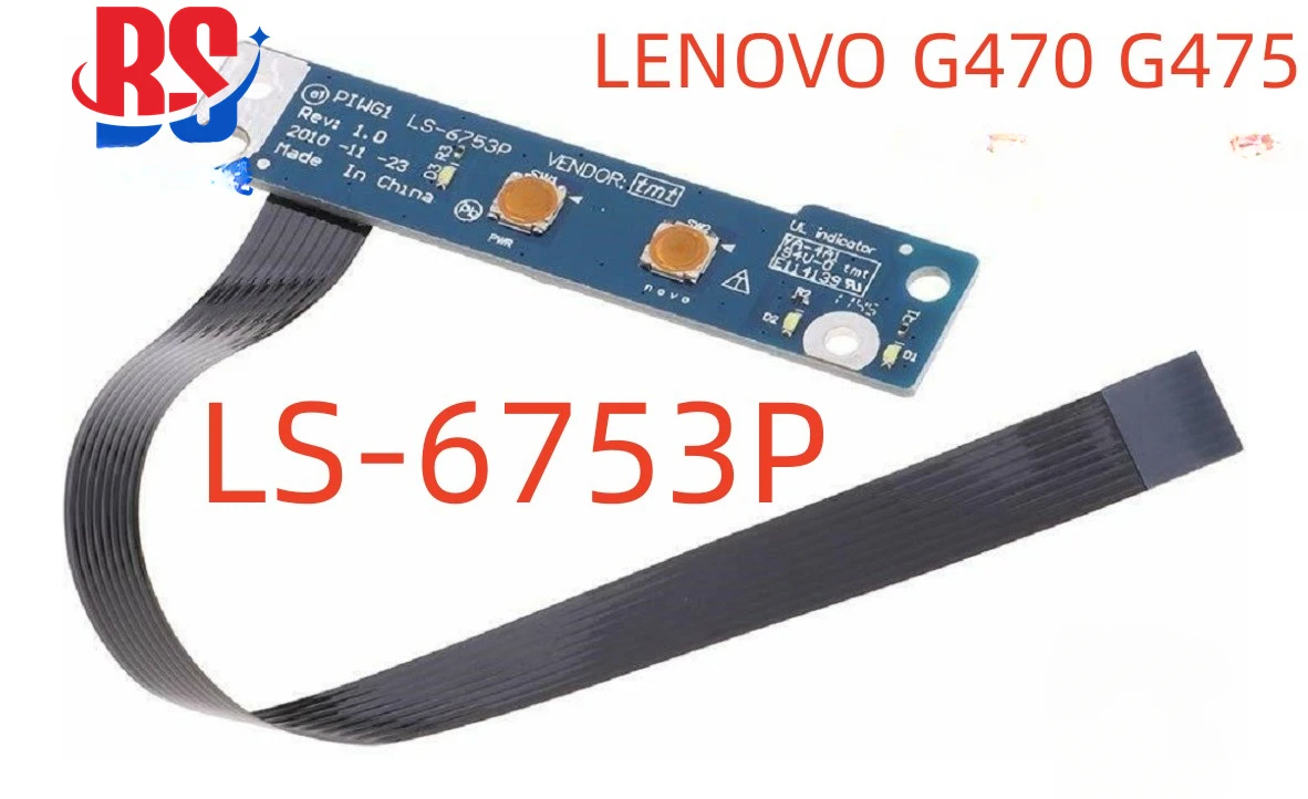 

SUIT for Lenovo G470 G470AX G470A G475 Switch Small Board Boot Button Switch Board LS-6753P