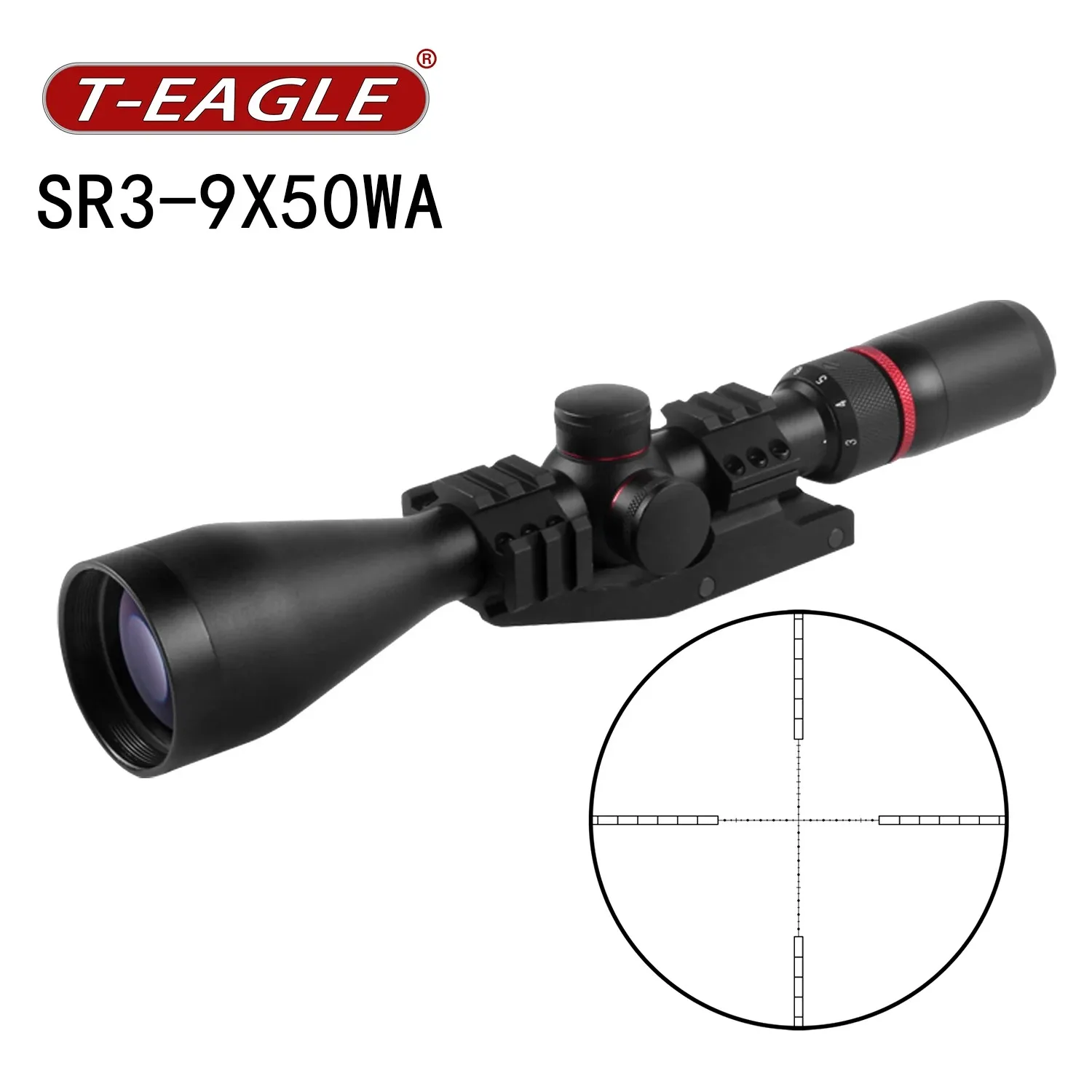 

T-EAGLE SR 3-9X50WA HK Thin Border Air Rifle Optics Scope Optical Sight Compact Rifle Scope For Hunting Scopes With Rail Mounts