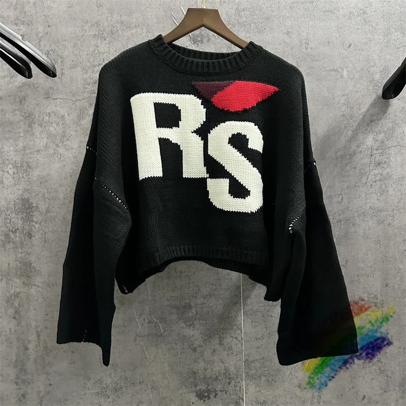 

RAF SIMONS RS Sweater Men Women 1:1 High Quality Sweaters Sleeve Knit Sweatshirts