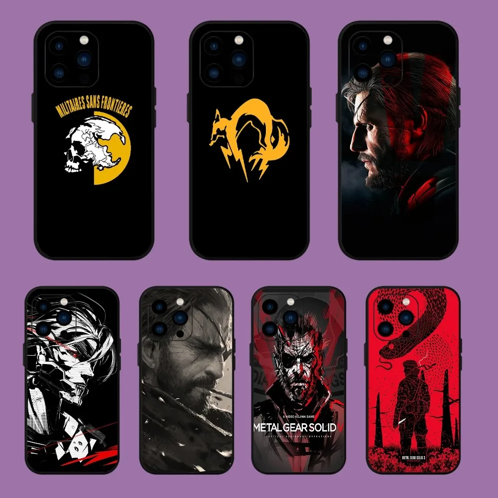 Hot Game Metal Gear Solid Phone Case Per Iphone 13 14 15 11 12 Mini Pro Max Guscio Trasparente