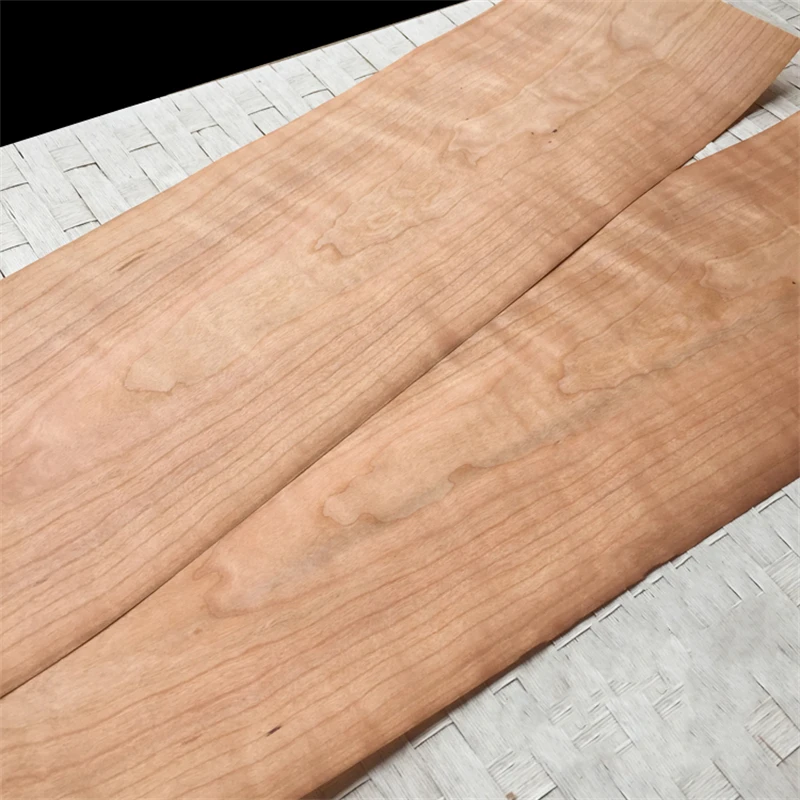 Natural Wood Veneer American Cherry for Furniture about 20cm x 2.5m 0.2mm C/C