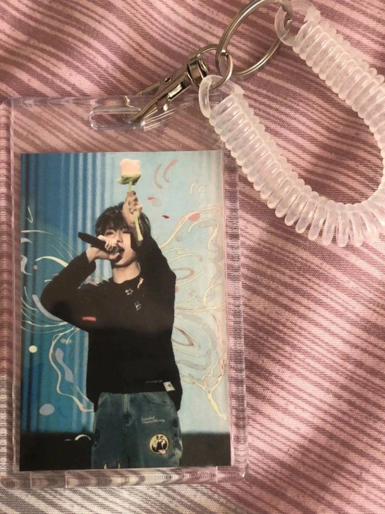 Chic Crystal Photocard Holder with Multifunctional Display and Protective Case Pendant
