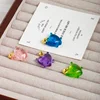 Transparent Pink Heart Pendants Customizable Resin Clear Green Multicolor Letters Charms Necklace for Women Girls Y2K Jewelry 6