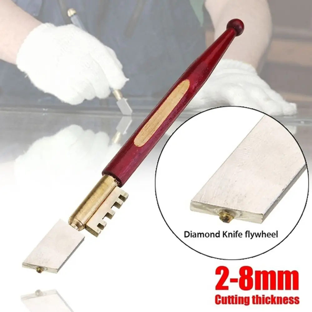 Glazing Compass Wooden Handle Marble Tiling Ceramic Glass Cutter Diamond Tip Tools Cutting
