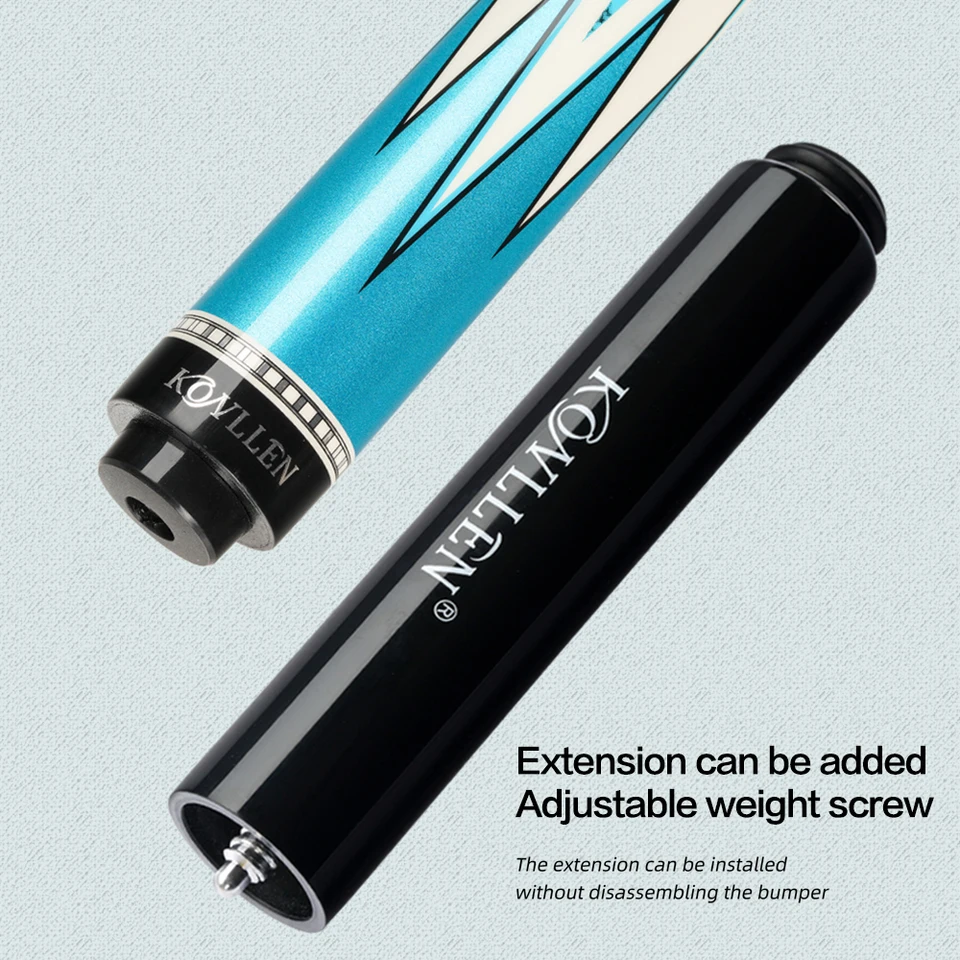 KONLLEN カーボンファイバービリヤードキュー 12.5mm 3/8 *8 ラジアル