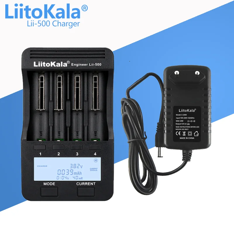 LiitoKala Lii-500S Lii-600 Lii-PD4 Lii-S8 battery Charger for 18650 26650 21700 18350 AA AAA 3.7V/1.2V/ lithium NiMH battery