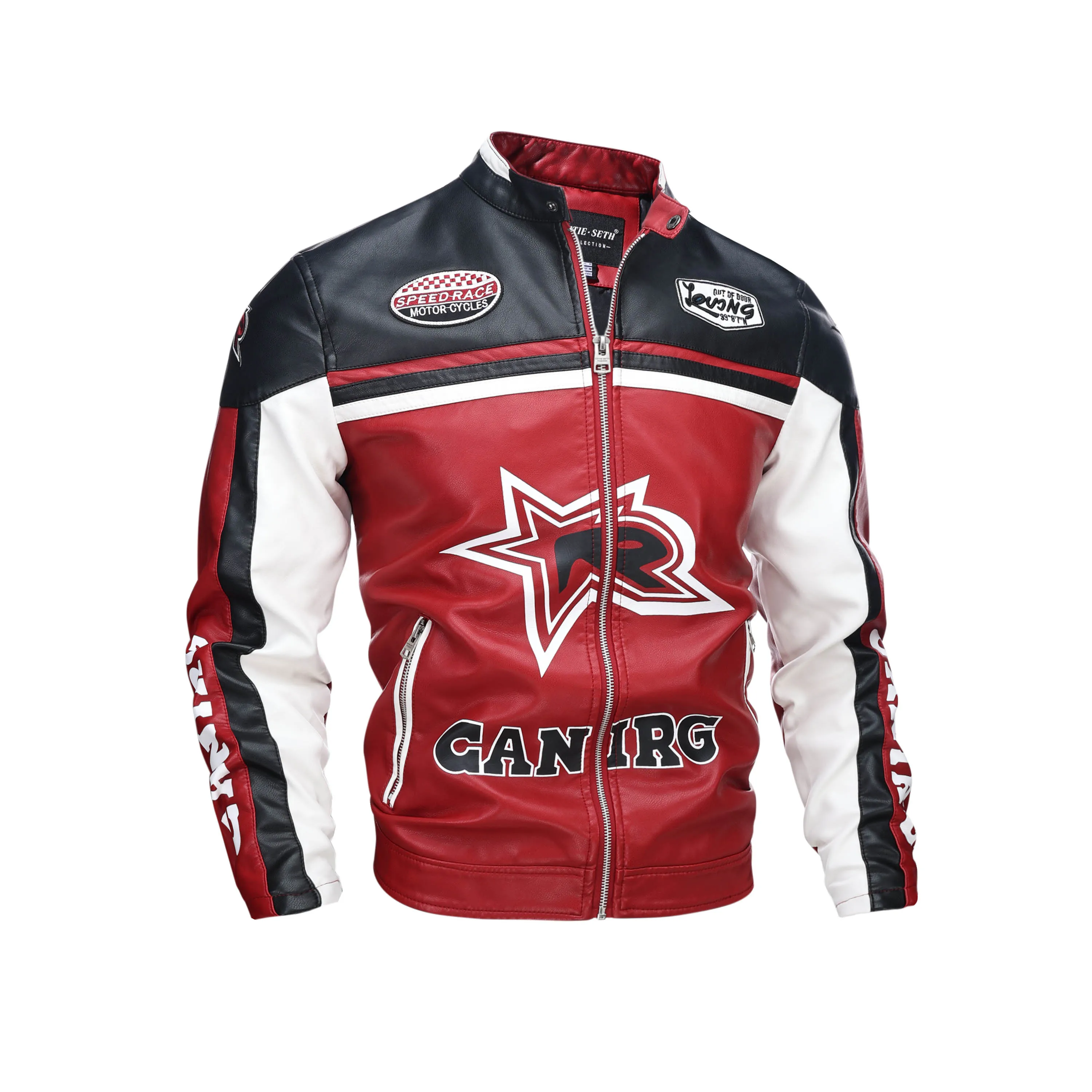 Herren Lederjacken Herbst Casual Motorrad PU Jacke Biker Ledermäntel Markenkleidung EU-Größe – Detail 6