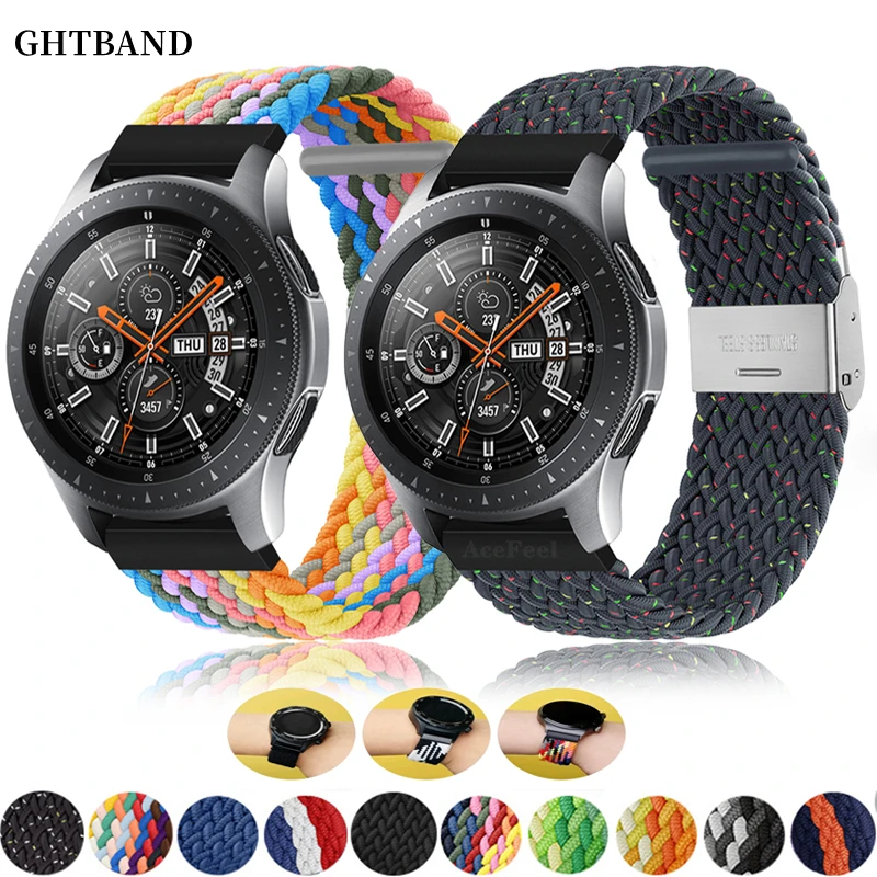 

Strap For Samsung Galaxy watch 5 4 4 Classic 5 pro 45mm For huawei Watch gt 2 3 3 pro for Amazfit Bip GTS GTR 47mm Braided band