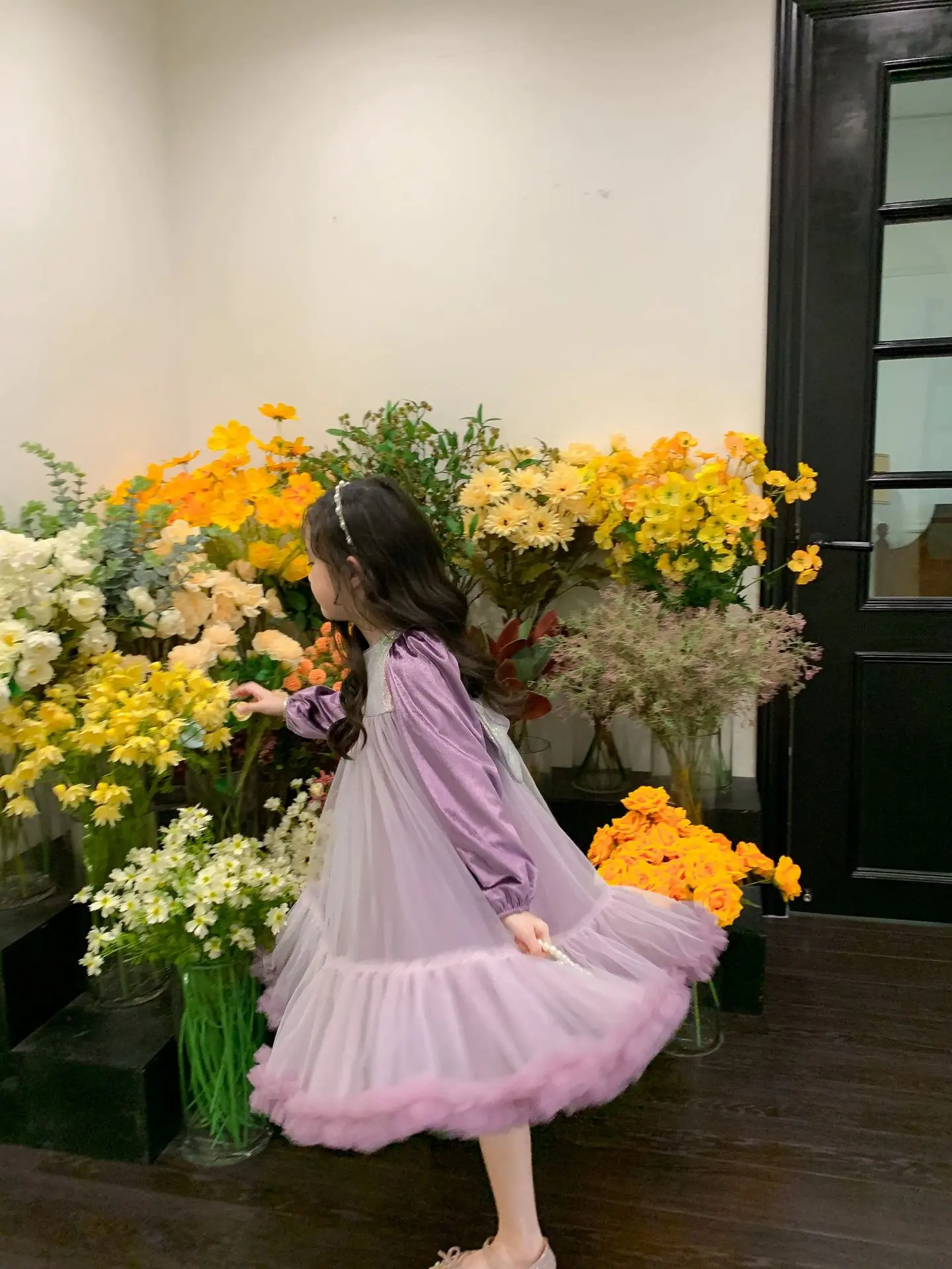 Xiaojiu Jupe Paillettes Fille Vêtements De Princesse en Tulle Solide À  Manches Longues pour Tout-Petits Filles Robe Fille Cher