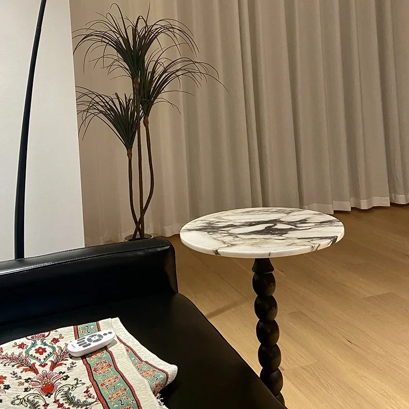 40CM x 50CM Natural Italian Luxury Marble Stone Calacatta Viola Violet Coffee Side Coffee Table