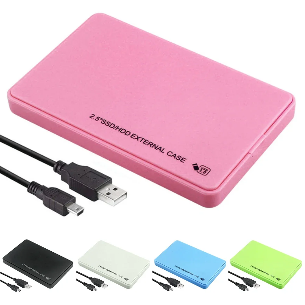 2.5 Inch Hard Drive Enclosure SATA Mobile Hard Drive Case USB2.0 External Disk Box 480Mbps for Laptop Tablet