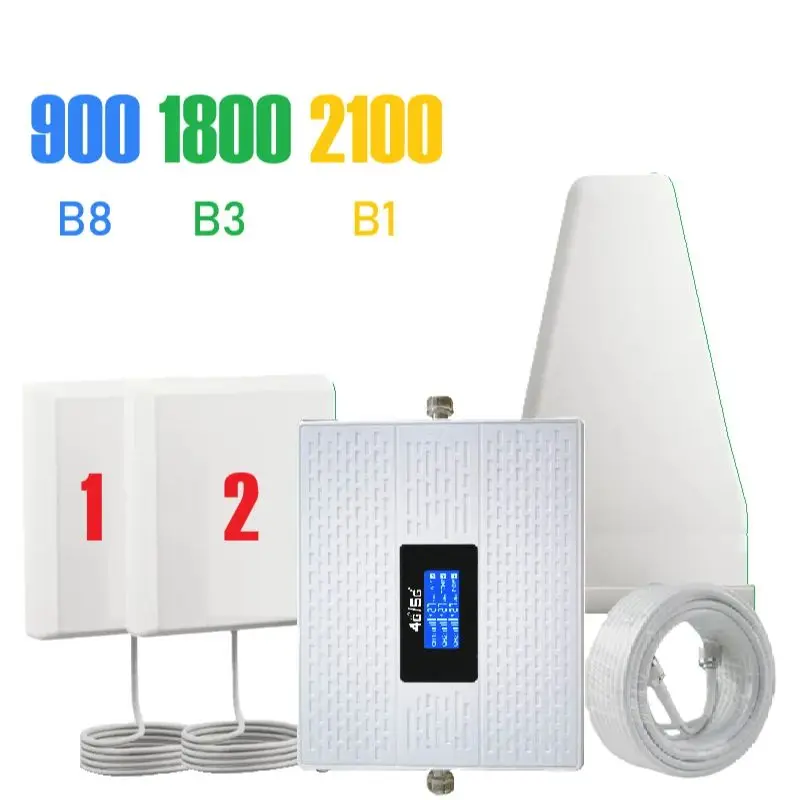 LOG 로켓 옴니 360 듀얼 실내 안테나 셀룰러 신호 증폭기 900 1800 2100 신호 부스터 5G 4G 3G 2G 3밴드 리피터