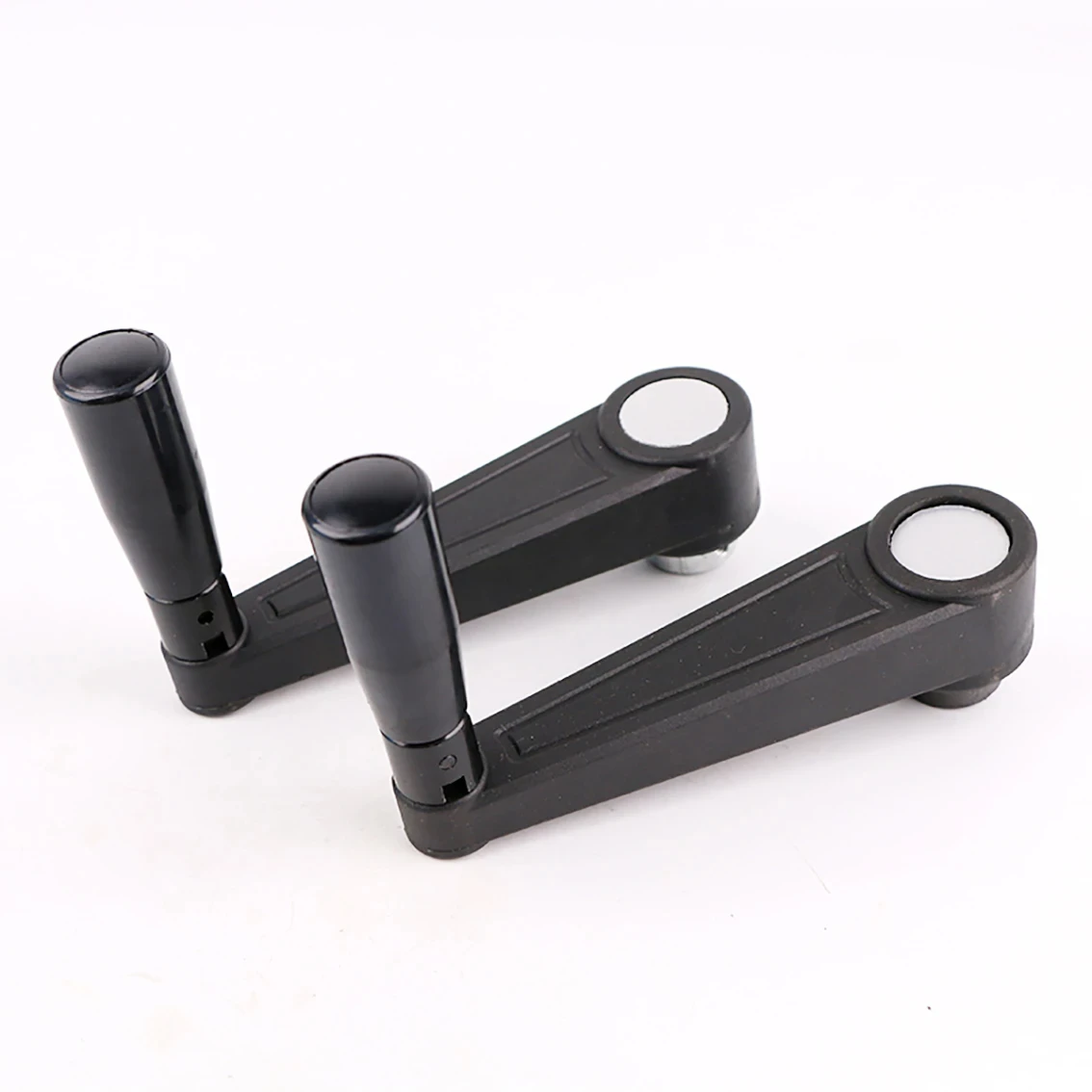 Black Circular/square Hole Installation Non Foldable Crank Rotating Handle Length 63-160mm For Turning And Milling Machines 1PCS,mounting crank handles