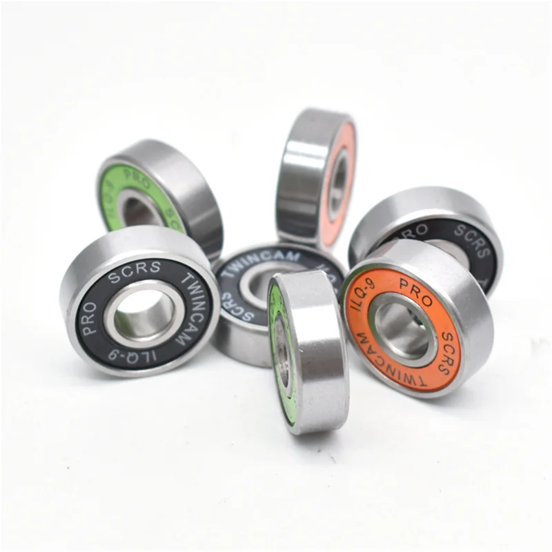 10Pcs ILQ-9 608 8x22x7mm Inline Roller Skate Wheel Bearing ABEC9 RS 608RS Skateboard Ball Bearings For Scooters Longboards |
