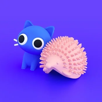 Cat Self Groomer With Catnip Soft Cat Wall Corner Massage Cat Comb Brush Rubs The Face With A Tickling Comb Pet Grooming Tools 3