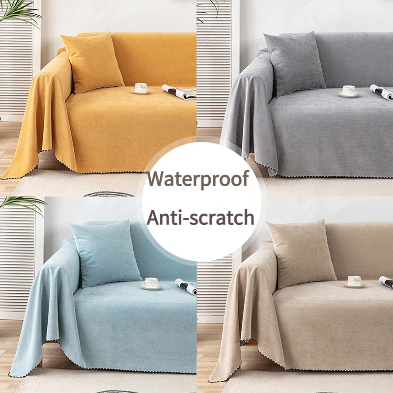 WaterproofCorduroySofaCoverCouchCoverMultipurposeSoftBlanket