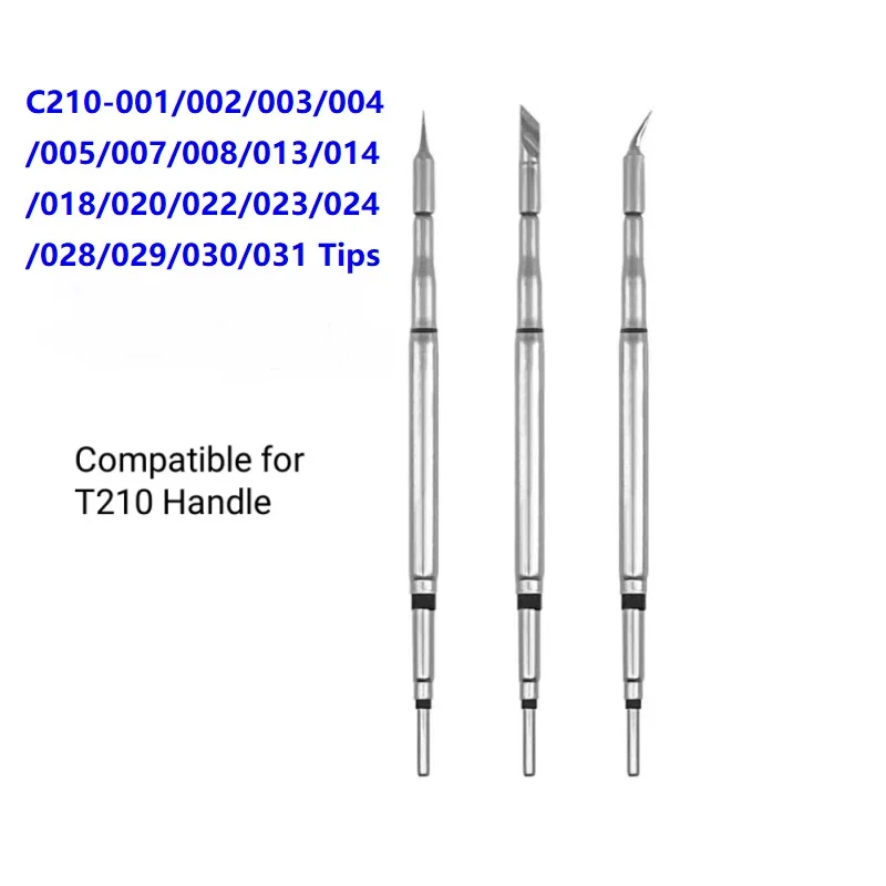 C210 003 Soldering Tips for JBC SUGON AIFEN Soldering Station Solder Iron Tips For T210 Handle 028 001 014