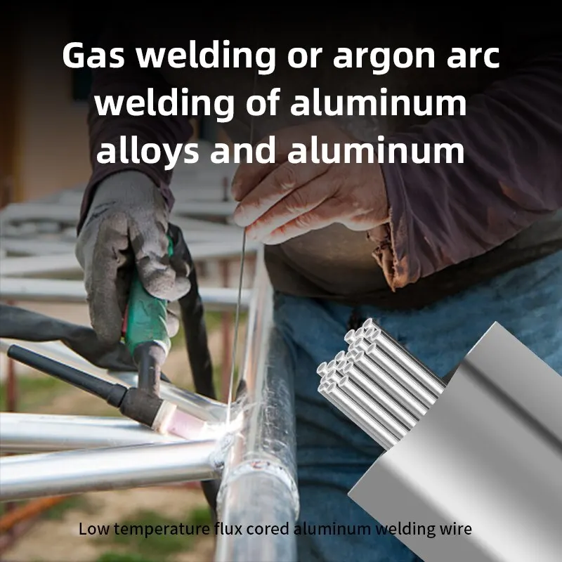 Low Temperature Easy Melt Aluminum Universal Welding Rod Cored Wire Rod Solder No Need Solder Powder Weld Bar for Propane Torch aluminum welding rods