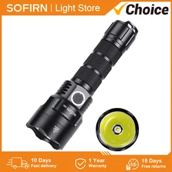 Sofirn C8G Powerful 21700 LED Tactical Flashlight SST40 2000lm 18650 Recharge Battery Torch with ATR 2 Groups Ramping Indicator