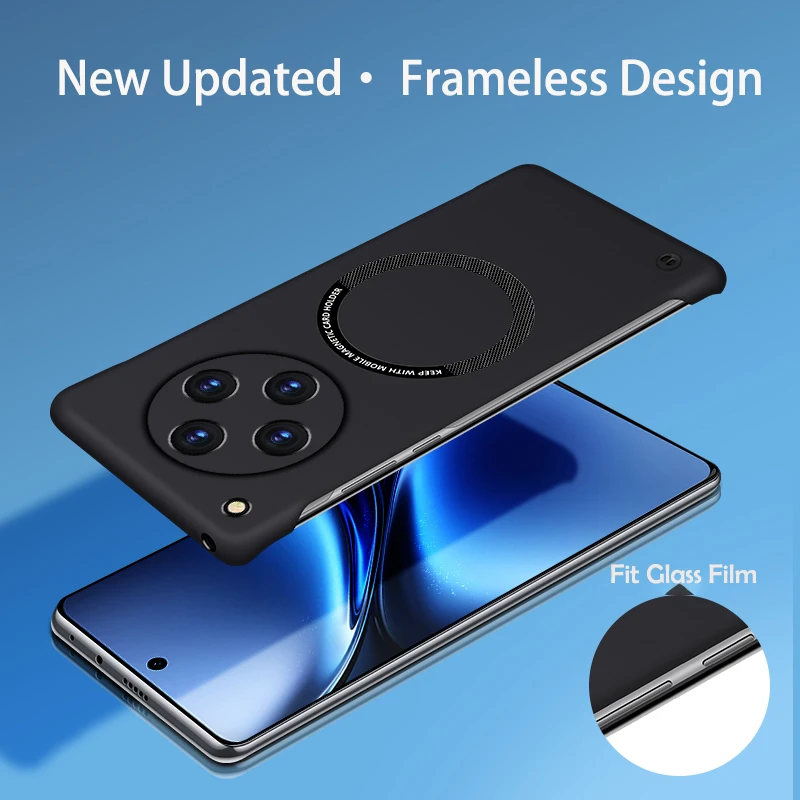 Luxury Ultra Slim Magnetic Frameless Color Phone Case - Shockproof Design