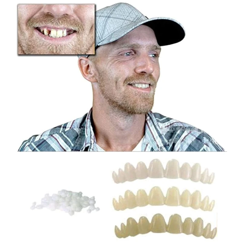 Temporary Tooth Replacement Kit 3pcs for Adults