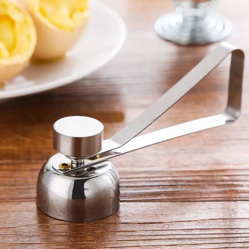 Kitchen Gadgets Accessories Stainless Steel Egg Topper Cutter Metal Egg Scissors Boiled Raw Opener Creative Kitchen Tool Set