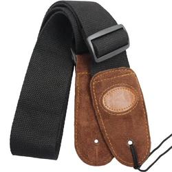 Adjustable Pure Cotton Guitar Strap with Optional Picks for Acoustic, Electric, and Bass Guitars (4)