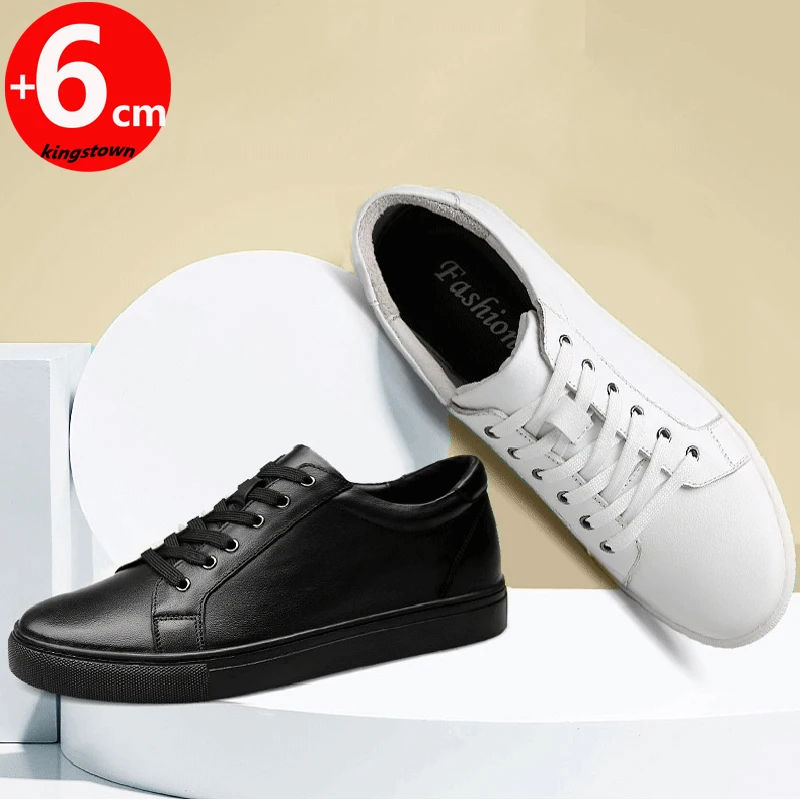 Elevator Shoes Soy Alto Zapatos Men White Sneakers Elevator