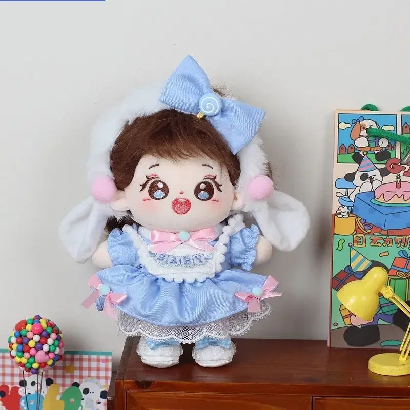 Doll Clothes For 20cm Idol Doll Outfit Accessories Kawaii Cartoon Pattern Skirt 5 Piece Set For Super Star Dolls Toys Kids Gift 6
