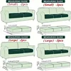 1/2/3Pcs PU Leather Couch Cushion Cover Waterproof Stretch Chair Couch Slipcover Sofa Cover for Living Room Decoration 2