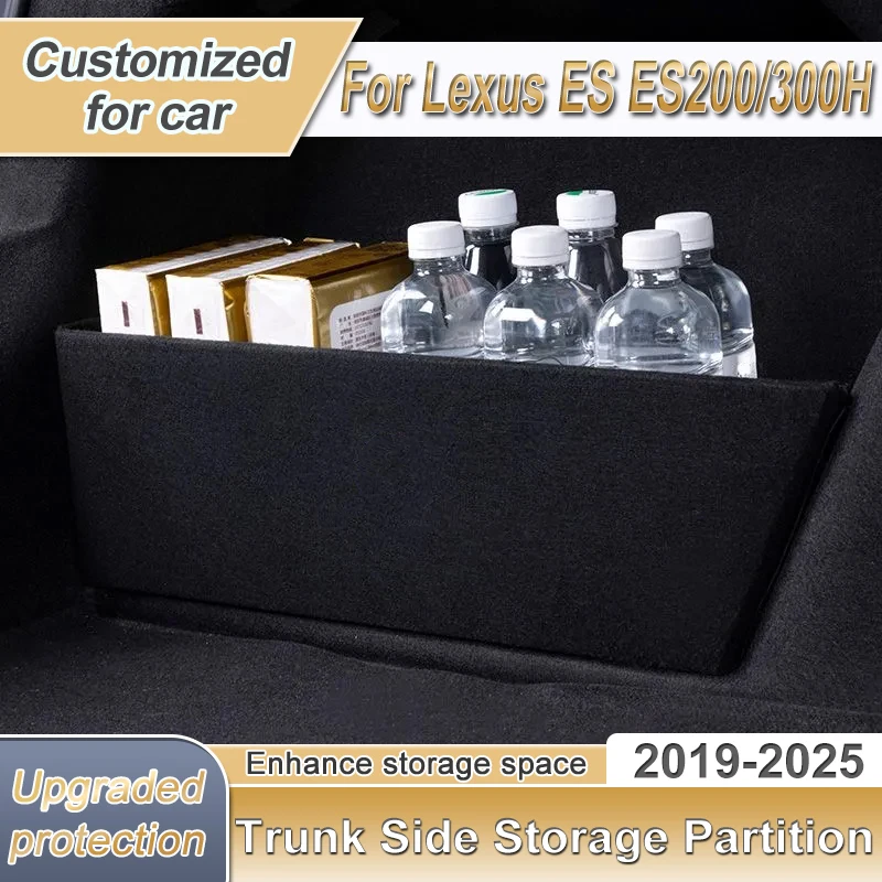 Für Lexus ES ES200/300H XZ10 2019-2025 Auto Stamm Lagerung Partition Multifunktions Lagerung Box Verdicken Stamm Partition auto Teil
