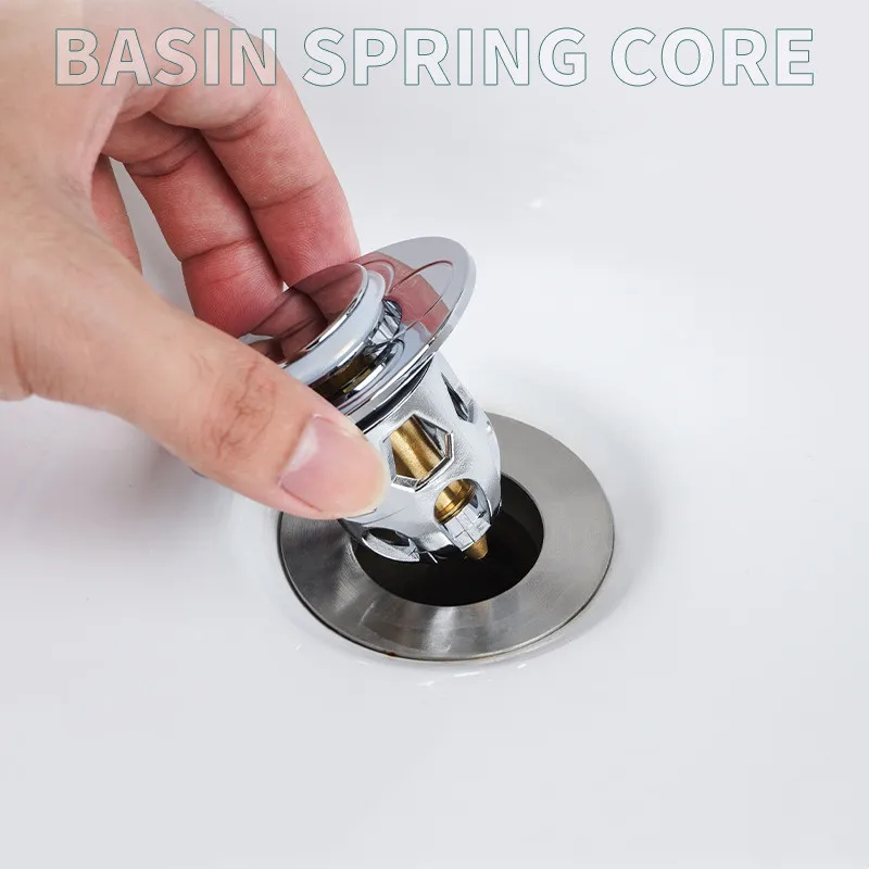 Universal Copper Pop-Up Bounce Core Basin Drain Rose Gold Filter Hair Catcher Deodorant Bath Stopper Kitchen Bathroom Tool drain filter,drain stopper,basin drain stopper,washbasin drain plug,drain strainer,bathroom sink stopper,hair catcher stopper,basin sink drain