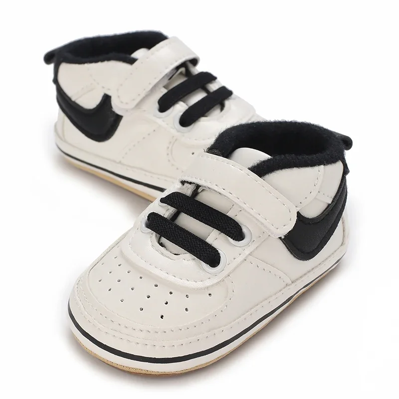 0-18M Fashion Classic Boys and Girls' Shoes Spring and Autumn Rubber Sole Anti slip Casual Sports Shoes First Walking Shoe 3