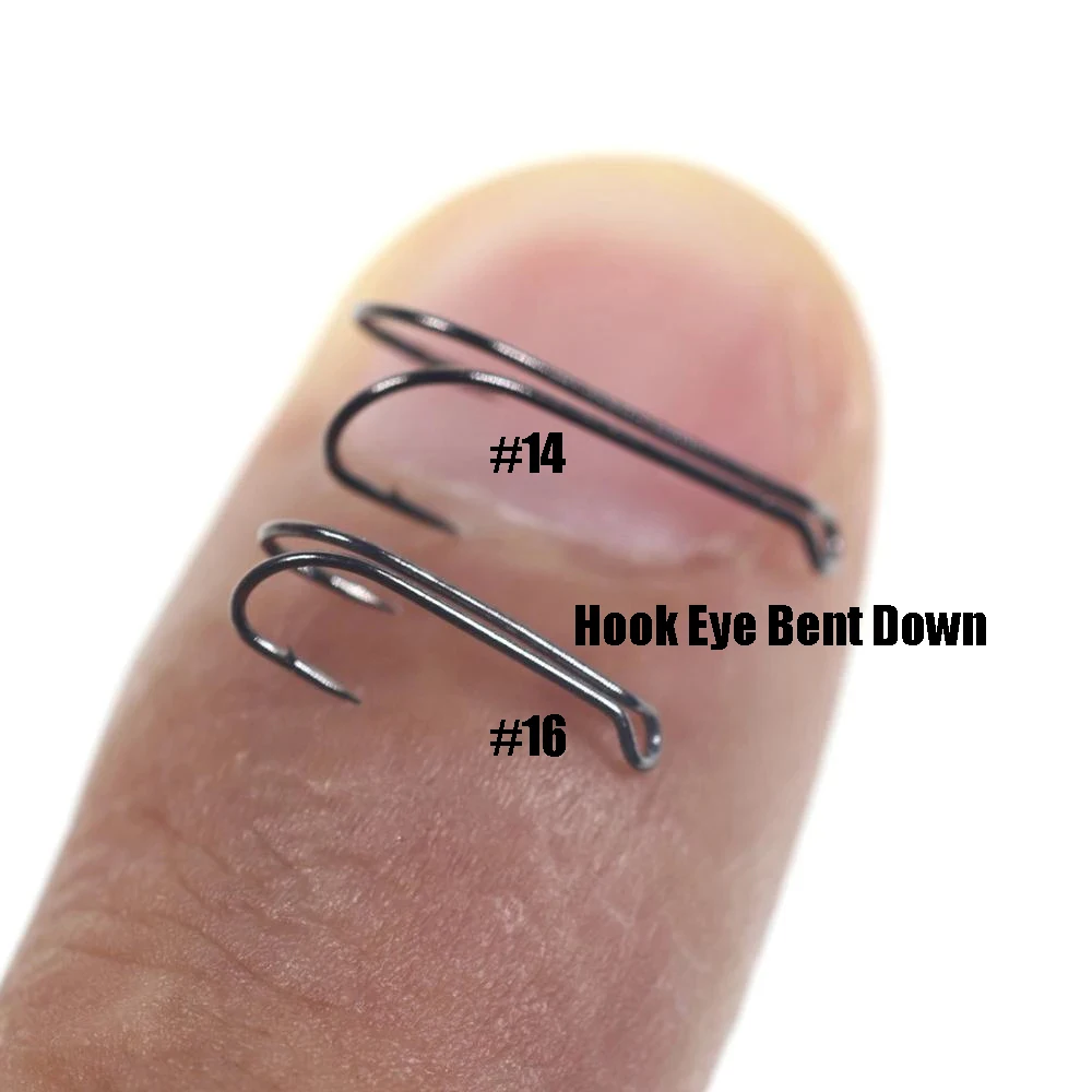 Wifreo-더블 후크 플라이 후크, 고 탄소강, 바다낚시, 강한 와이어, 연어 낚시 후크, 1 2 4 6, 10 개