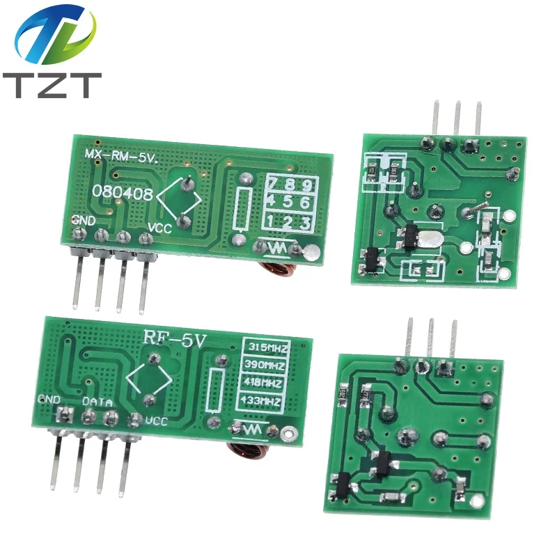 Modulo RF Wireless 433MHz Supereterodino – Ricevitore E Trasmettitore Per Arduino, Progetti Fai Da Te E Prototipazione