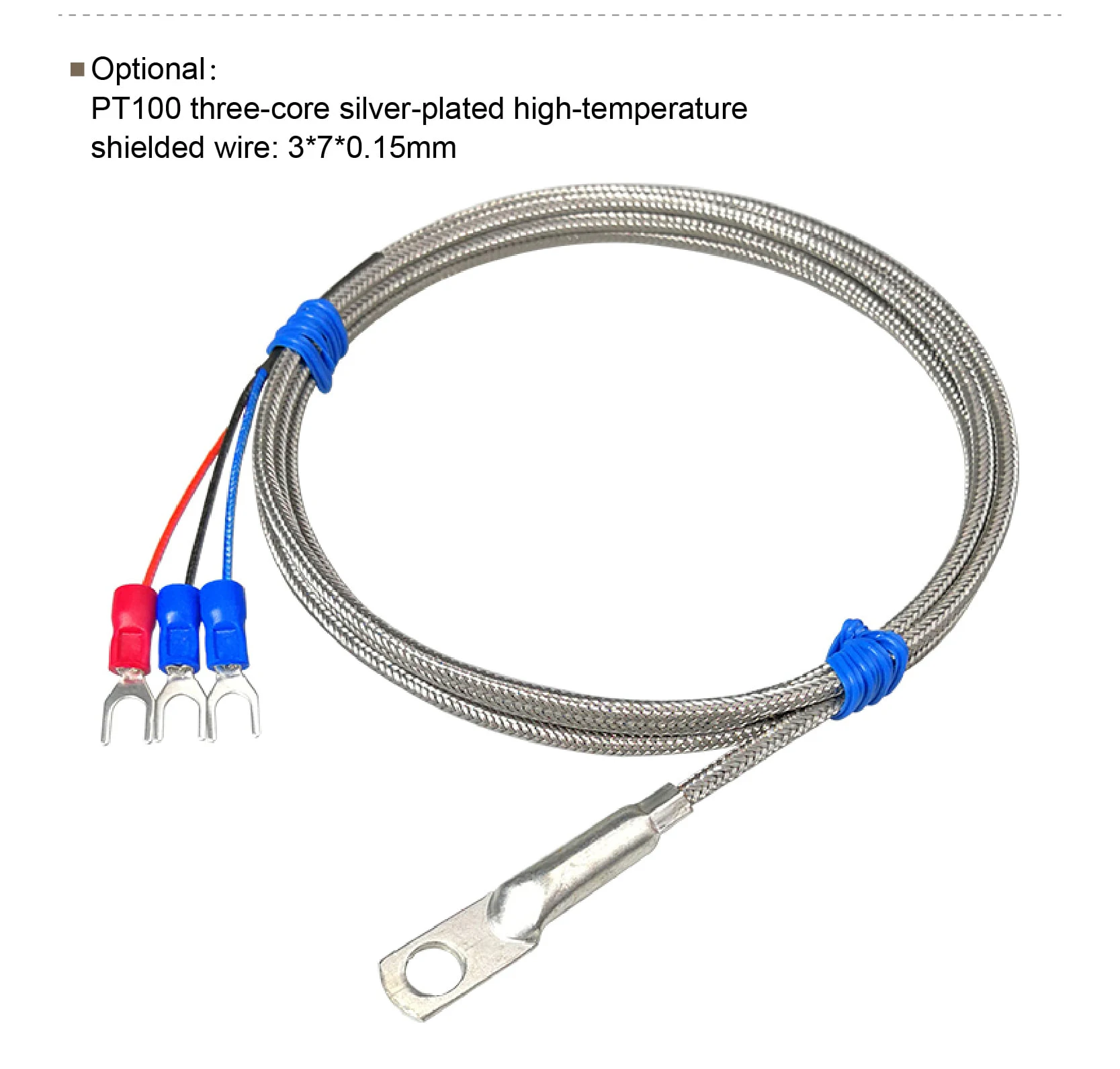 6MM Aperture PT100 Temperature Sensor Probee -50-200℃/420℃ 0-10M High Temperatur