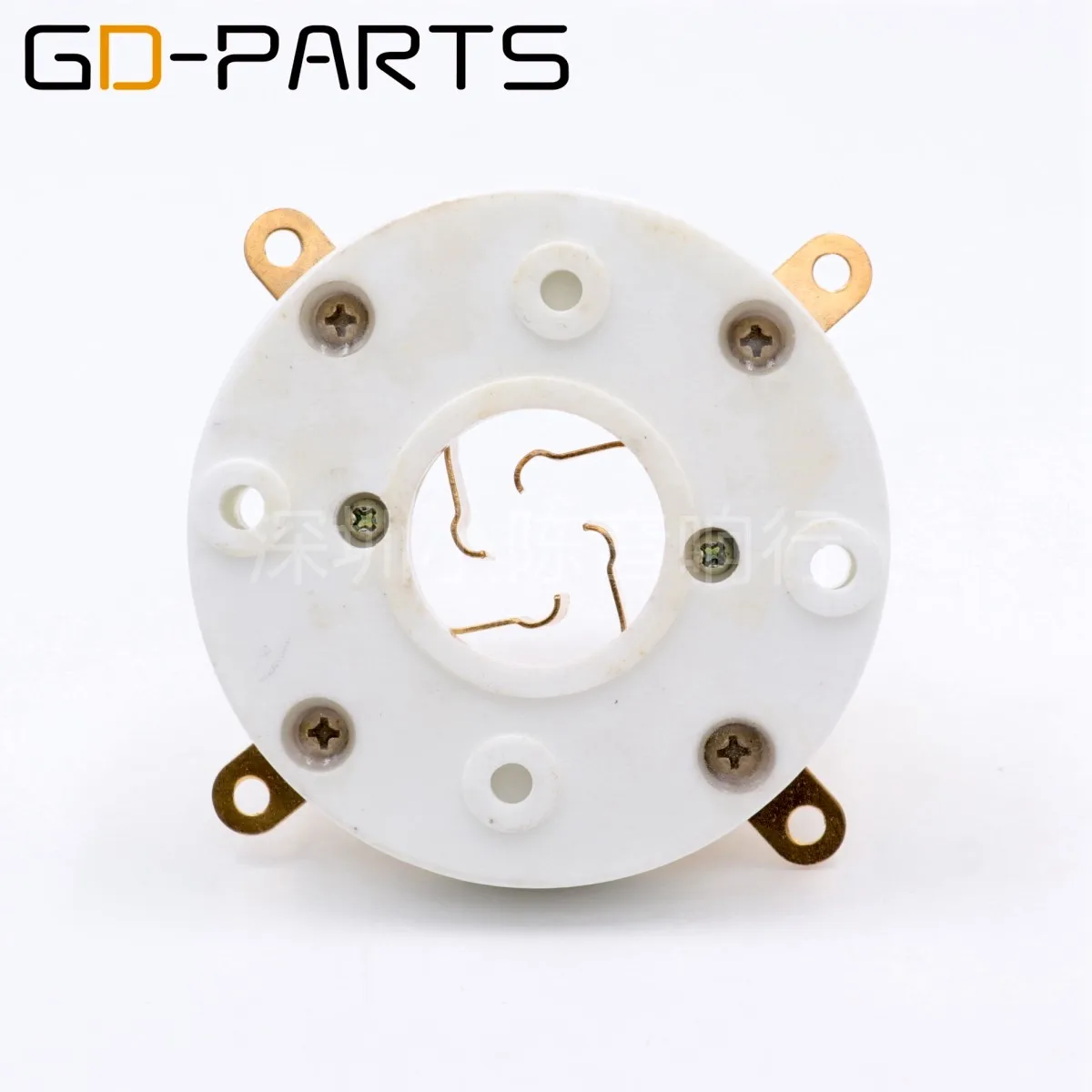 GZC4-3B-G large 4-hole tube seat vacuum tube socket gold-plated four-hole suitable for 805 845 211 FU-5 tube 4