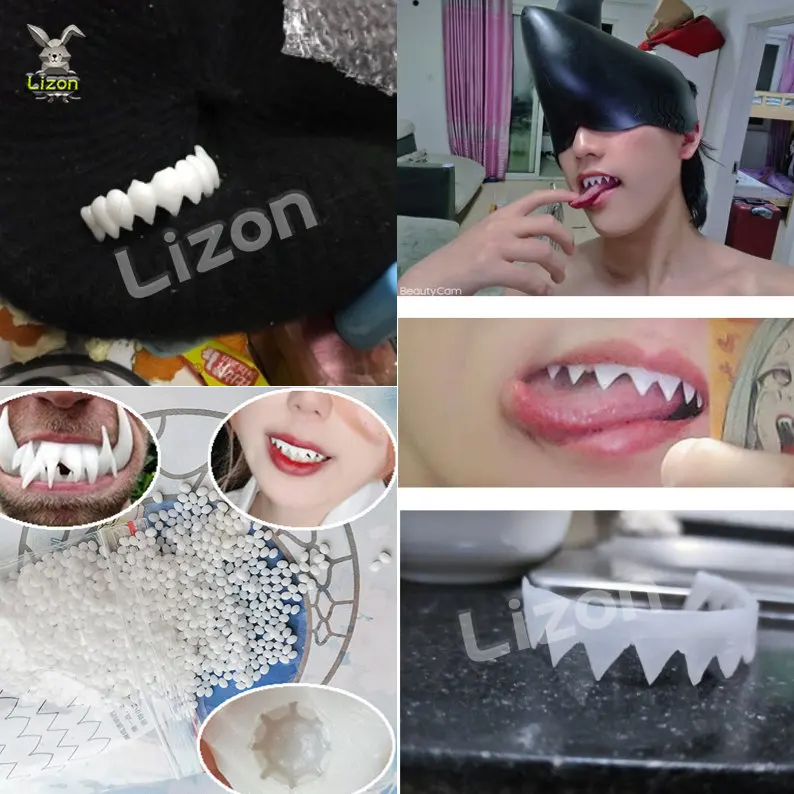 ChainsawManCosplayPowerTeethCosplaySharkTeethDIYVampireTeeth