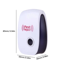 Solar - Powered Ultrasonic Animal Repeller with Waterproof Design and LED Alarm (UK Plug)