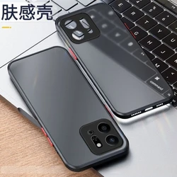 Matte Skin Feel Shockproof Protective Phone Back Cover Shell Bumper for OPPO Reno 14FS 5G (Black)